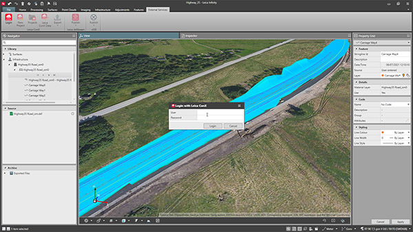 Leica infinity survey software | Conx integration